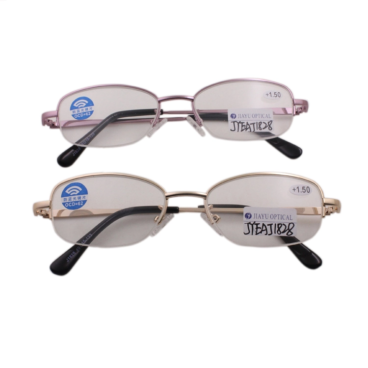 Half Frame Metal Frame Reading Glasses 